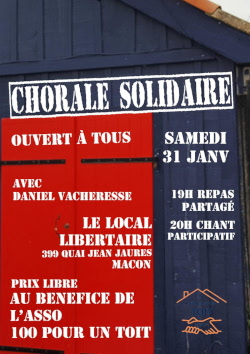 Chorale solidaire au profit de 100 pour un toit