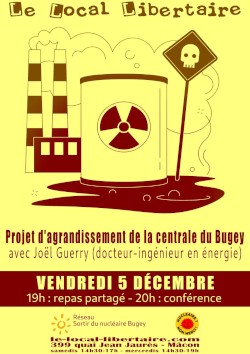 Conférence antinucléaire avec Joël Guerry