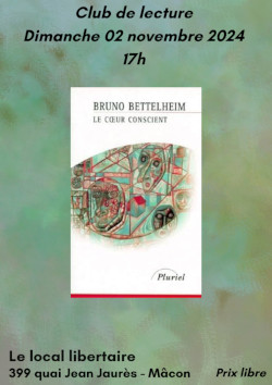 Club lecture - Bettelheim - Le coeur conscient